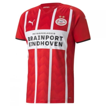 Image of Puma PSV Eindhoven Home Shirt 2021 2022 - Red/White