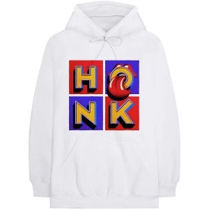 Image of The Rolling Stones - Honk Album Mens XX-Large Pullover Hoodie - White