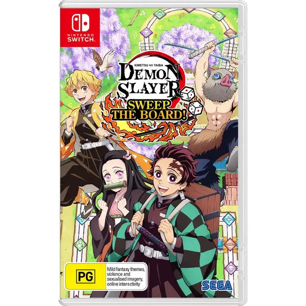 image of Demon Slayer Kimetsu No Yaiba Sweep The Board Nintendo Switch Game