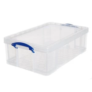 image of Really Useful 50L Underbed Storage Box - Clear