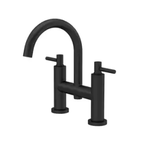 Hudson Reed Tec Lever Bath Filler - Matt Black