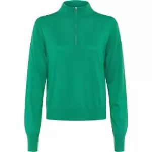 Image of French Connection Loxi Recycled Half Zip Jumper - Green