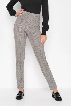 Image of Tall Check Slim Leg Trousers