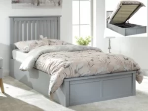 Image of GFW Como 3ft Single Grey Wooden Ottoman Bed Frame