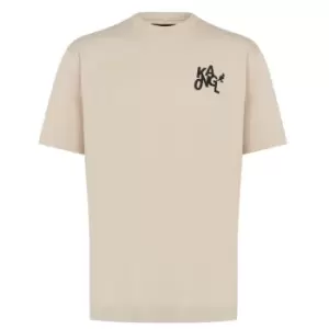 Image of Kangol Chest Logo T Shirt Mens - Grey