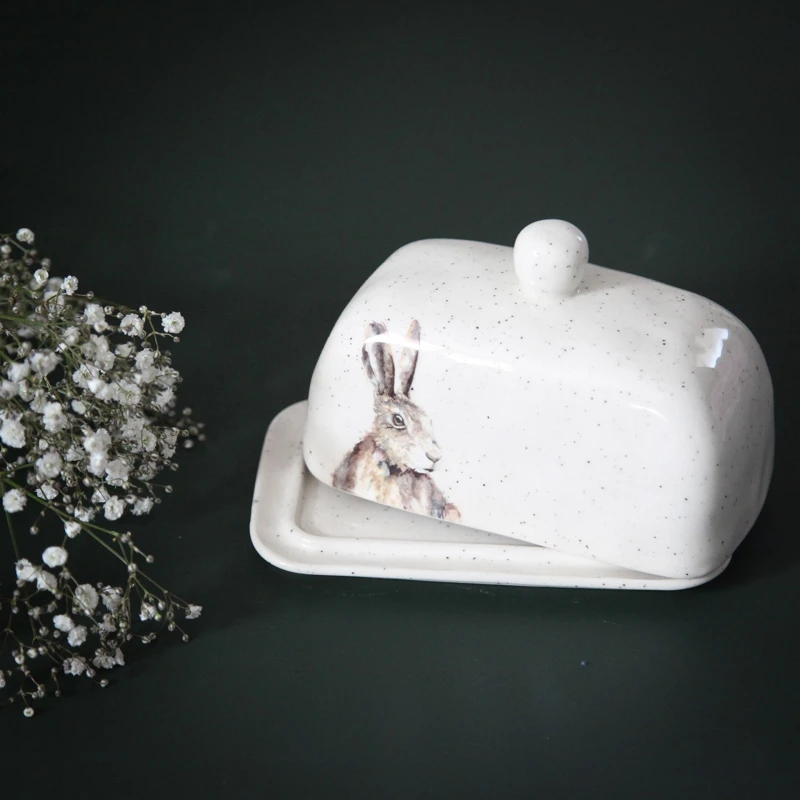 Image of Meg Hawkins Meg Hawkins Butter Dish Hare Multi