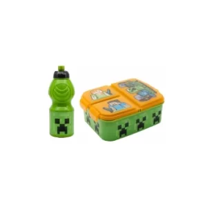 Image of Minecraft Multi Compartment Sandwich Box and Sport Bottle