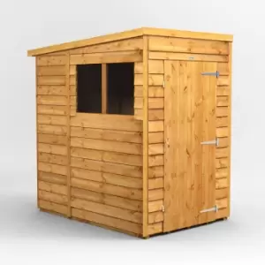 Image of 6x4 Power Overlap Pent Garden Shed