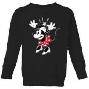 image of Disney Minnie Mouse Surprise Kids Sweatshirt - Black - 3-4 Years