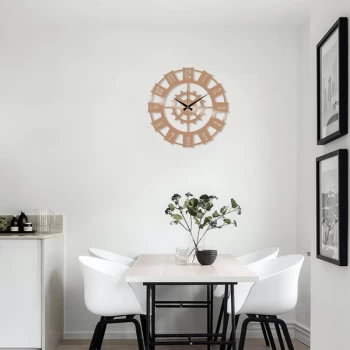 Image of Metal Wall Clock 11 - Copper Copper Decorative Metal Wall Clock