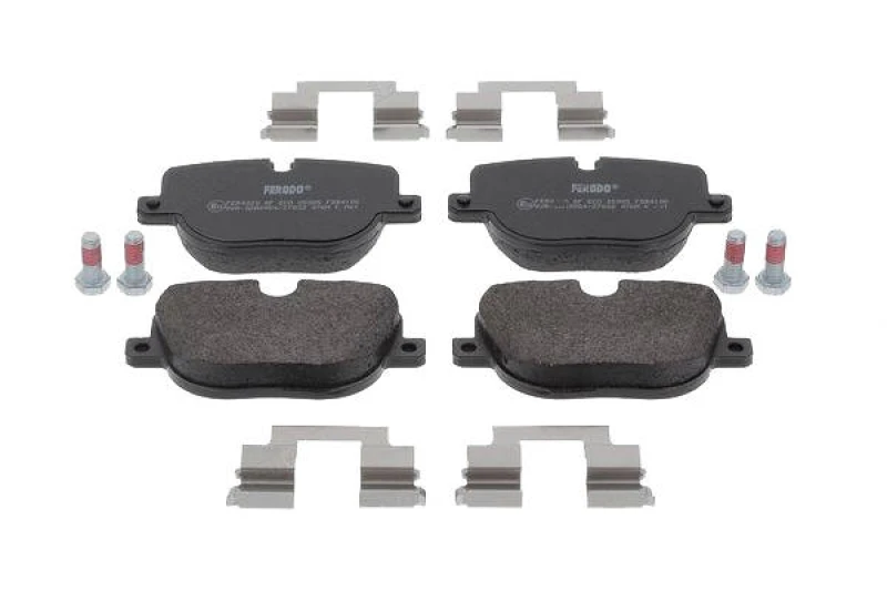 Image of FERODO FDB4106 Brake pad set not prepared for wear warning indicator, with accessories, with brake caliper screws Brake Pad Set,disc brake (402)