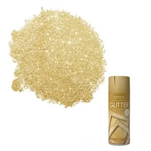 Image of Rust-Oleum Gold glitter effect Multi-surface Decorative spray Paint 400ml