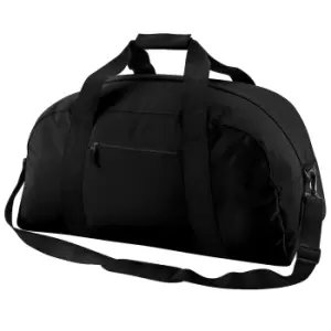Image of BagBase Classic Holdall / Duffle Travel Bag (Pack Of 2) (One Size) (Black)