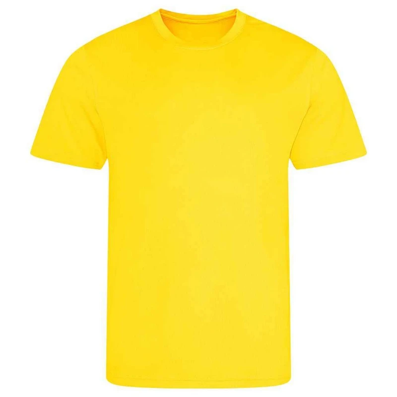 Image of AWDis Cool Plain Magenta T-Shirt in Yellow Size: 12-13 Years Yellow Unisex 12-13 Years