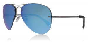 Image of Ray-Ban 3449 Sunglasses Gunmetal 004/55 59mm