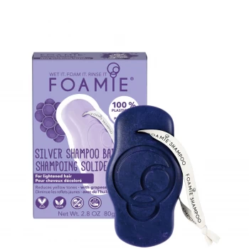 image of FOAMIE Silver Shampoo Bar - Grape for Blonde Hair