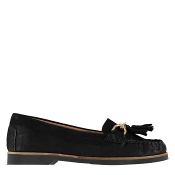 Image of Linea Linea Chain Flat Shoes - Black