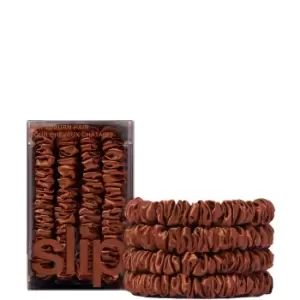 Image of Slip Pure Silk Skinny Scrunchies (Various Colours) - Auburn