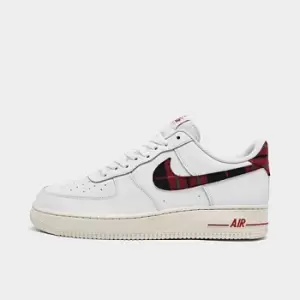 Image of Mens Nike Air Force 1 '07 LV8 SE Plaid Swoosh Casual Shoes