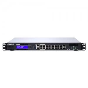Image of QNAP QGD-1600P Managed Gigabit Ethernet (10/100/1000) Black Gray Power over Ethernet (PoE)
