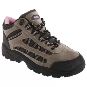 image of Dek Womens/Ladies Grassmere Lace-Up Ankle Trek & Trail Boots (3 UK) (Grey/Pink)