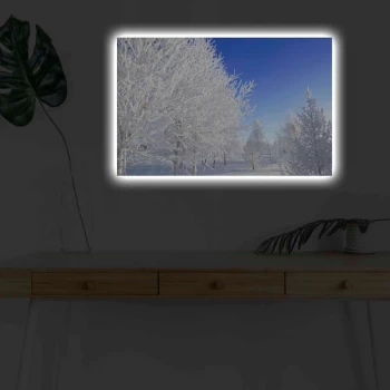 Image of 4570KARDACT - 017 Multicolor Decorative LED Lighted Canvas Painting