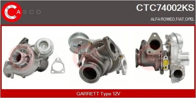 Image of CASCO Turbocharger CASCO CTC74002KS