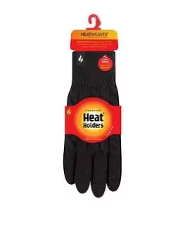 Image of Heat Holders Willow Cable Gloves - Black, Size S/M, Women