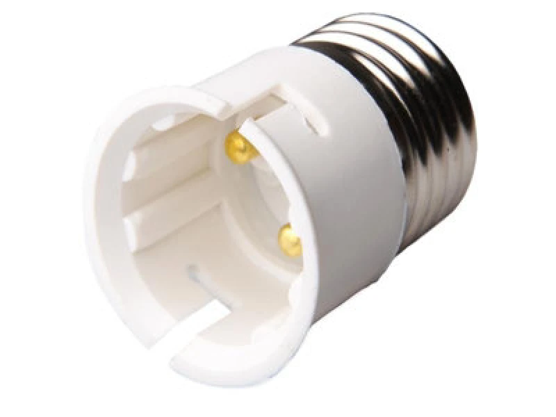 Image of Dencon 1944Nb E27 To B22 Adaptor White Dcn1944Nb