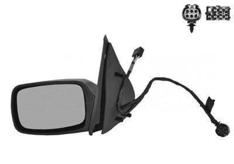 Image of VAN WEZEL 1831807 Wing mirror * HAGUS * Left, Heatable Outside Mirror (50)