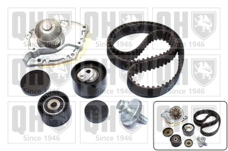 Image of QUINTON HAZELL Water pump and timing belt kit QUINTON HAZELL QBPK6760