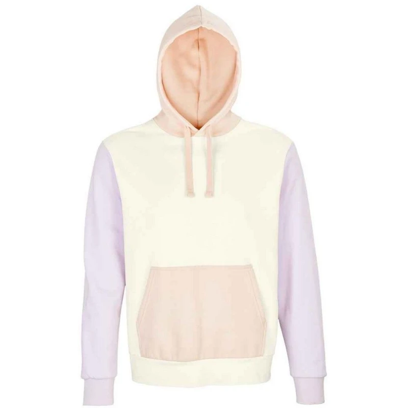 Image of SOL'S Mens Collins Contrast Hoodie in Off-White Size: XS Off-White Male XS