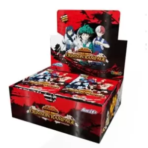 Image of My Hero Academia Collectible Card Game - Wave 2: Crimson Rampage Booster Box (24 Packs)