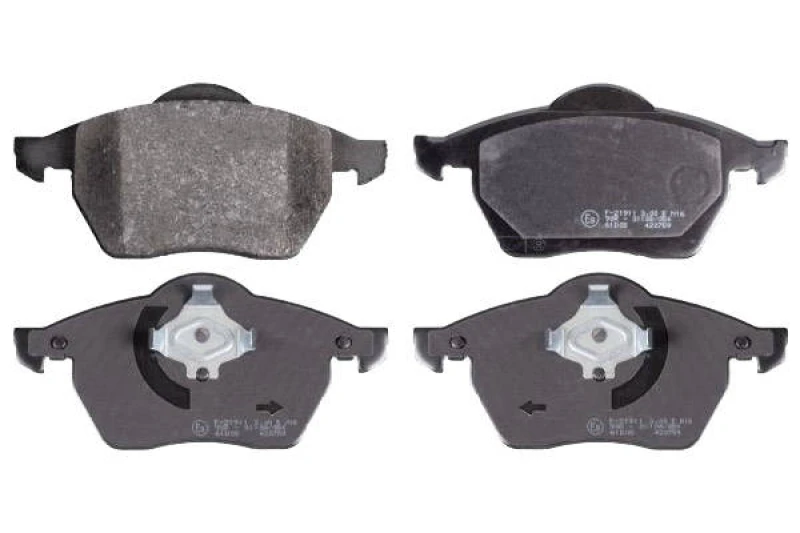 Image of SWAG 30 91 6338 Brake pad set Front Axle, excl. wear warning contact, with piston clip Brake Pad Set,disc brake (402)