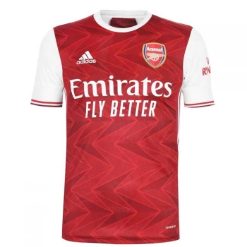 Image of adidas Arsenal Mens 20/21 Home Shirt - Red Size M Men