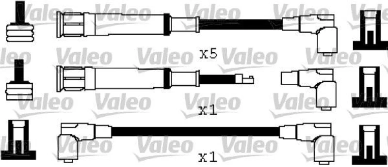 Image of Ignition lead set VALEO 346377