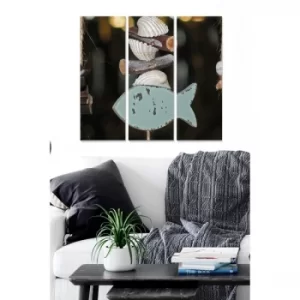 Image of MDF1331121 Multicolor Decorative MDF Painting (3 Pieces)