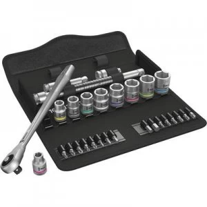 Image of Wera Zyklop Metal 8100 SB 7 Bit set Metric 3/8 (10 mm) 29 Piece 05004047001
