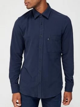 Image of Hugo Boss Relegant 2 Stretch Jersey Shirt Navy Size L Men