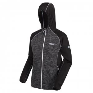 image of Regatta Walbury Full Zip Hooded Fleece - Ash/Black