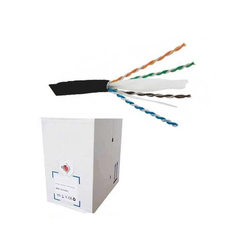 Image of FDL CAT.6 UTP STRANDED PATCH CABLE LSZH (305M BOX) - BLACK