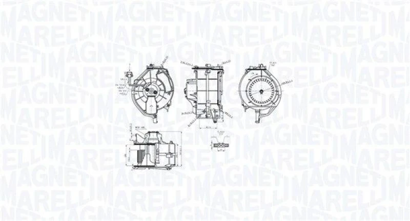 Image of MAGNETI MARELLI Blower motor MAGNETI MARELLI 069412759010