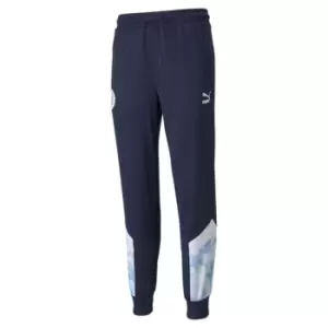 image of Puma MCFC Icon Performance Tracksuit Bottoms Unisex Adults - Blue