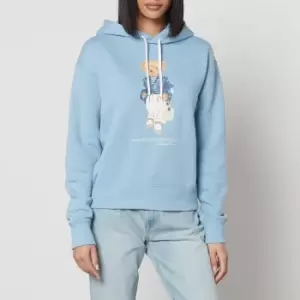 Image of Polo Ralph Lauren Printed Cotton-Blend Hoodie - L