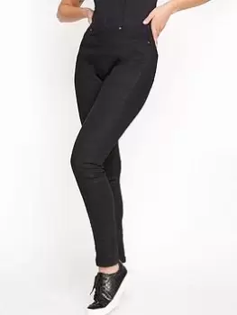 Image of Long Tall Sally Jenny Jegging - Black, Size 10, Length 34, Women