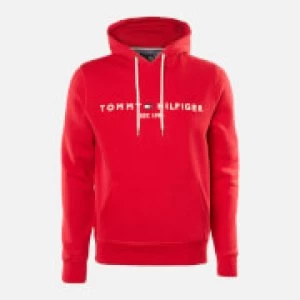 Image of Tommy Hilfiger Mens Logo Hoody - Primary Red - L