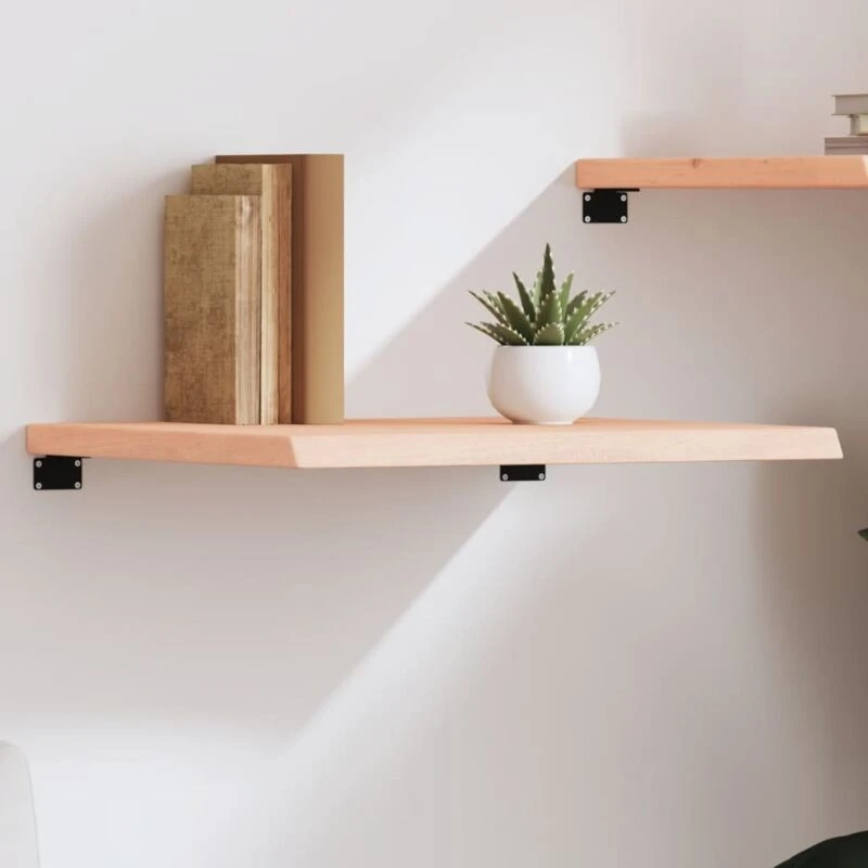 Image of VIDAXL Vidaxl - Wall Shelf 60x50x(2-4) cm Untreated Solid Wood Oak 8720845812522