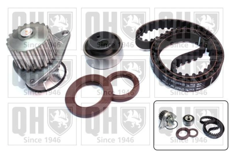Image of QUINTON HAZELL Water pump and timing belt kit QUINTON HAZELL QBPK1040