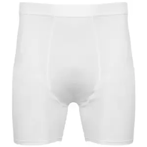 image of Tombo Mens Baselayer Boxer Shorts (2XL) (White/White)