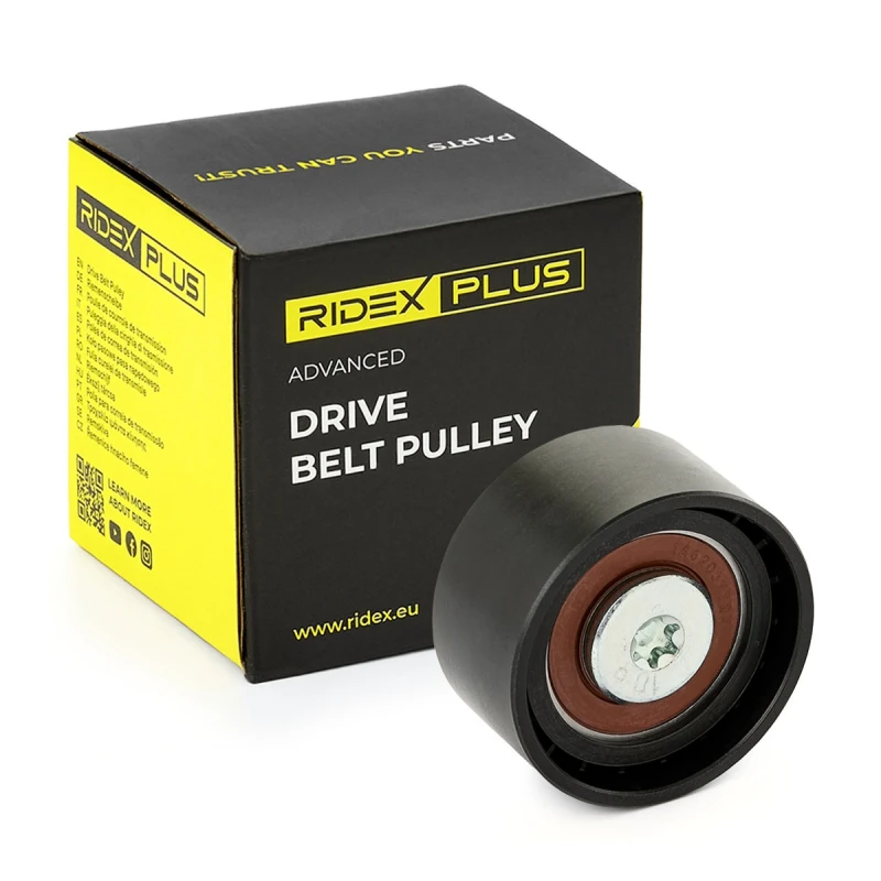 Image of RIDEX PLUS Deflection / guide pulley, V-ribbed belt RIDEX PLUS 312D0061P